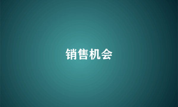 销售机会