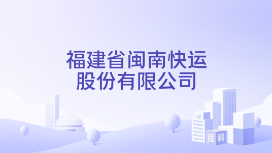 福建省闽南快运股份有限公司
