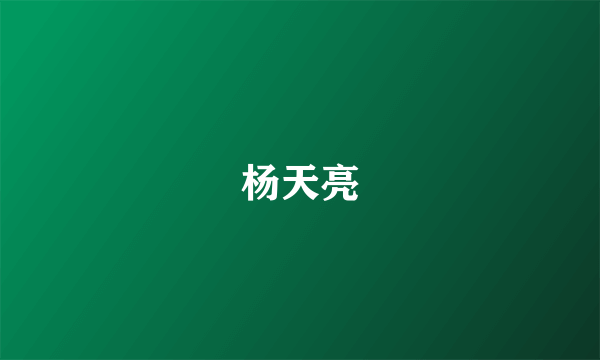 杨天亮