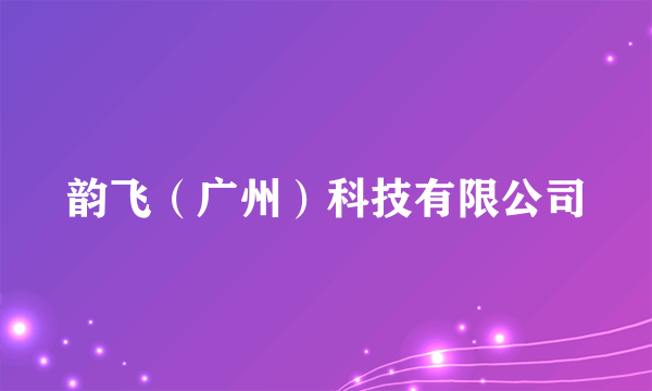 韵飞（广州）科技有限公司