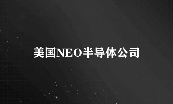 美国NEO半导体公司