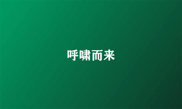 呼啸而来