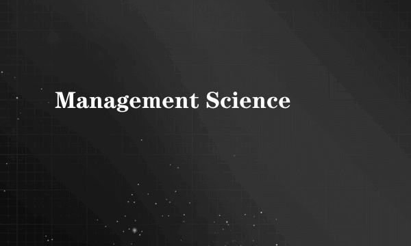 Management Science