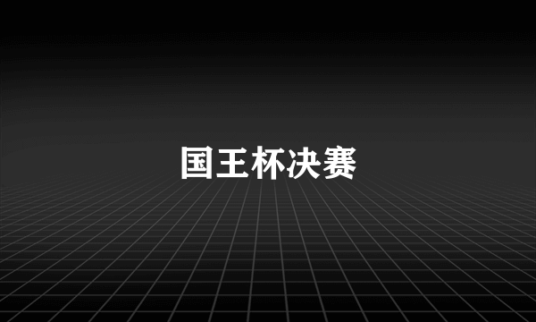 国王杯决赛