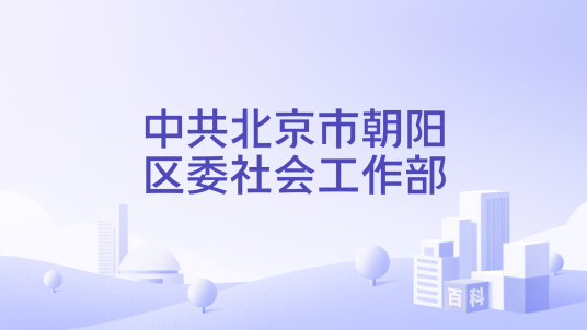 中共北京市朝阳区委社会工作部