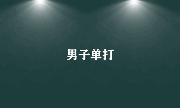 男子单打