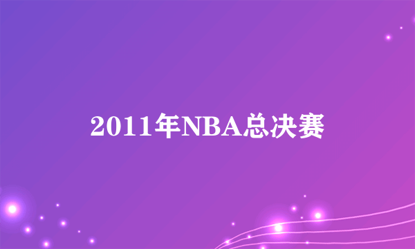 2011年NBA总决赛