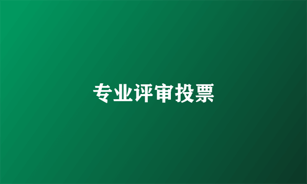 专业评审投票