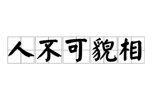 人不可貌相（汉语成语）