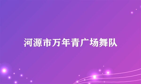 河源市万年青广场舞队