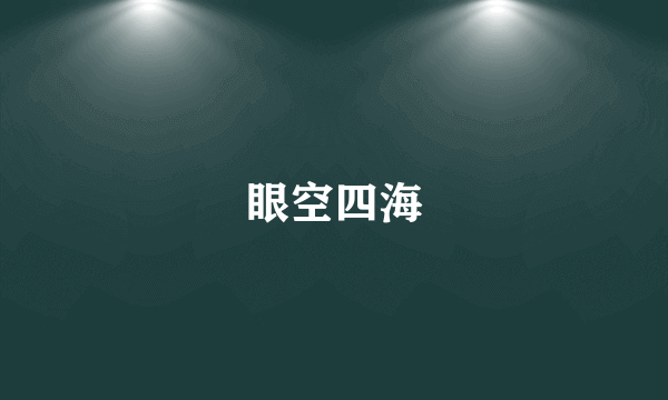 眼空四海