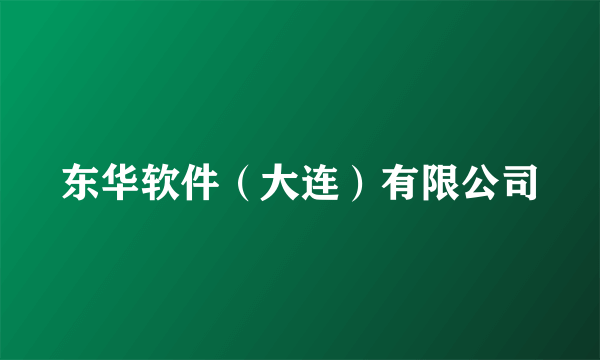 东华软件（大连）有限公司