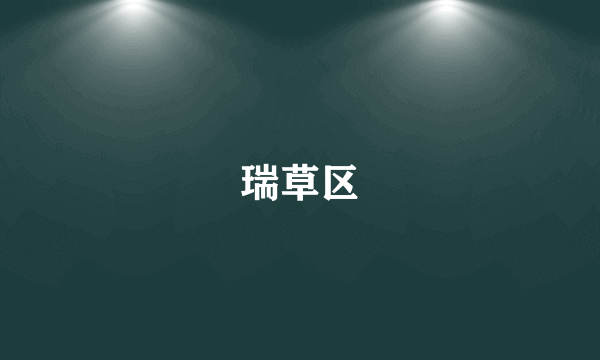 瑞草区