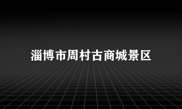 淄博市周村古商城景区