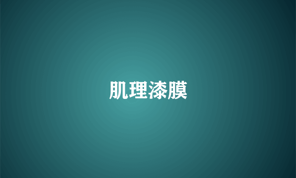 肌理漆膜