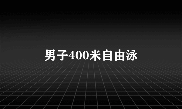 男子400米自由泳