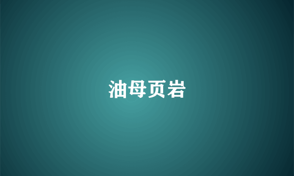 油母页岩