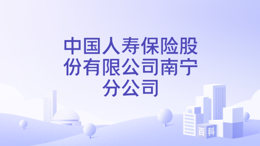 中国人寿保险股份有限公司南宁分公司