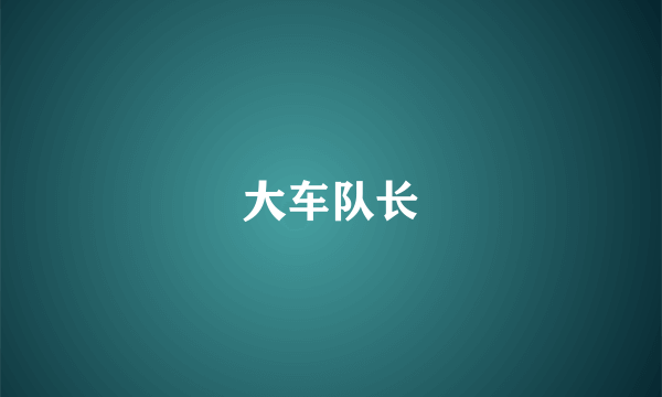 大车队长