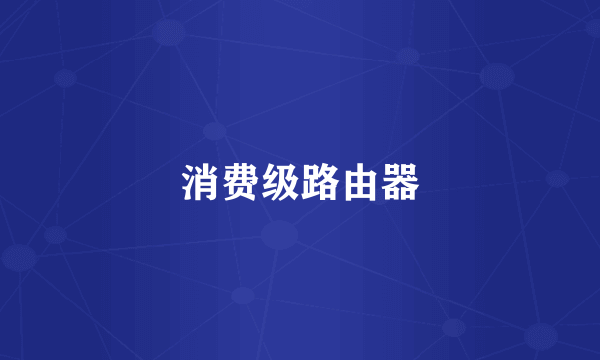消费级路由器