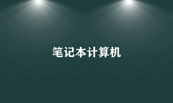 笔记本计算机