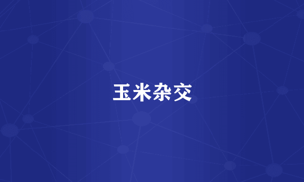 玉米杂交