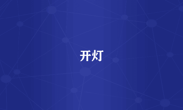 开灯