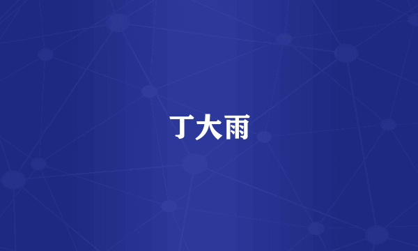 丁大雨