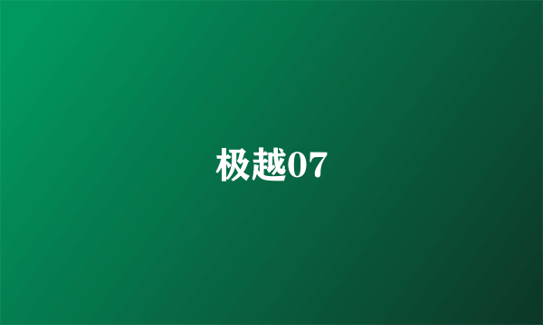 极越07