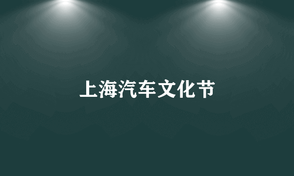 上海汽车文化节