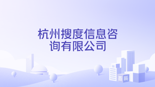 杭州搜度信息咨询有限公司