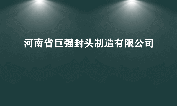 河南省巨强封头制造有限公司