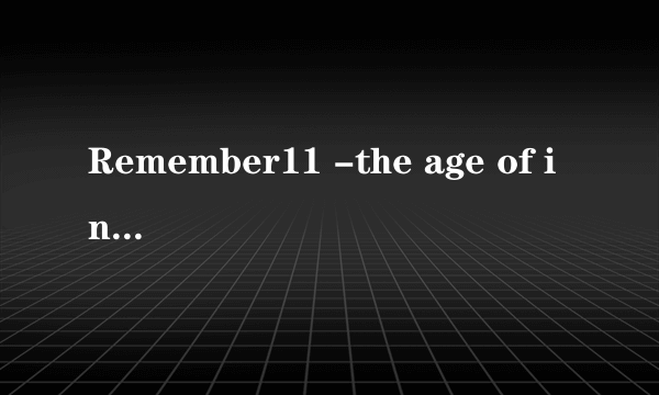 Remember11 -the age of infinity-