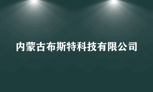 内蒙古布斯特科技有限公司