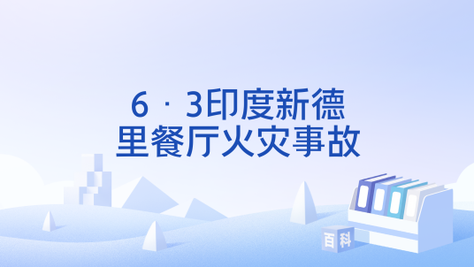 6·3印度新德里餐厅火灾事故