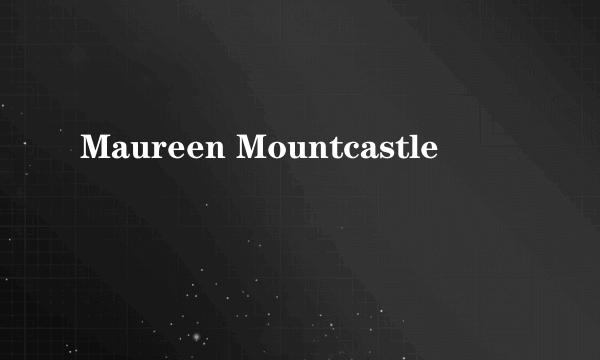 Maureen Mountcastle