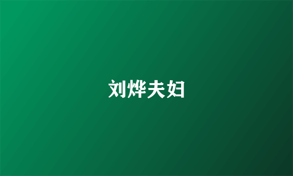 刘烨夫妇