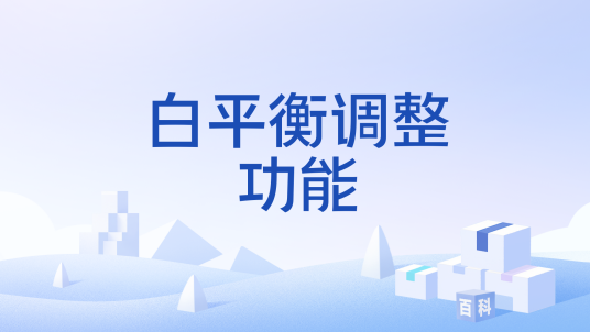 白平衡调整功能