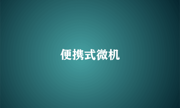 便携式微机