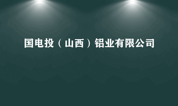国电投（山西）铝业有限公司