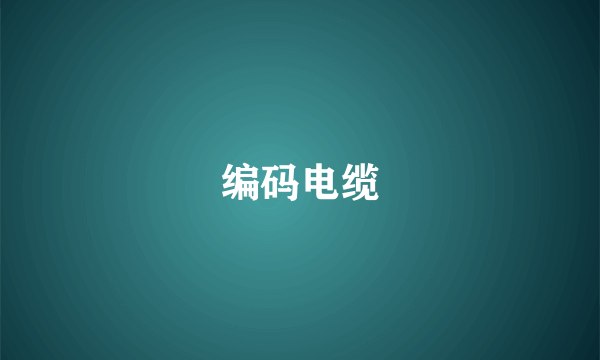 编码电缆