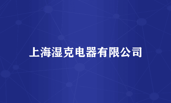 上海湿克电器有限公司