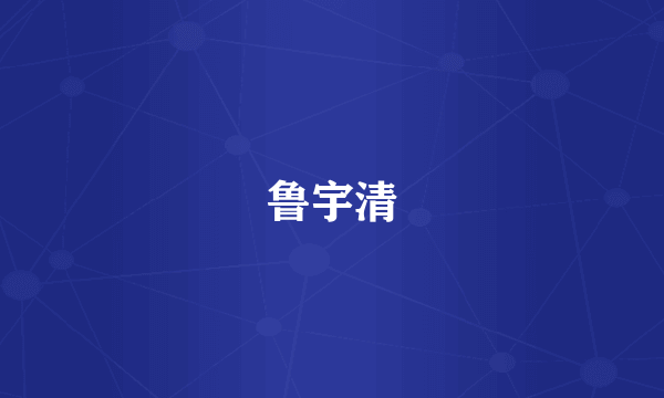 鲁宇清