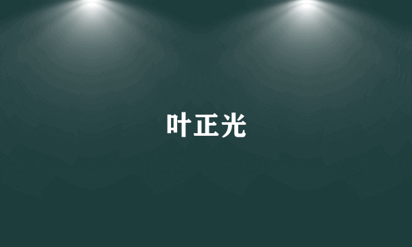 叶正光