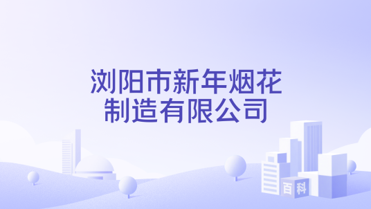 浏阳市新年烟花制造有限公司