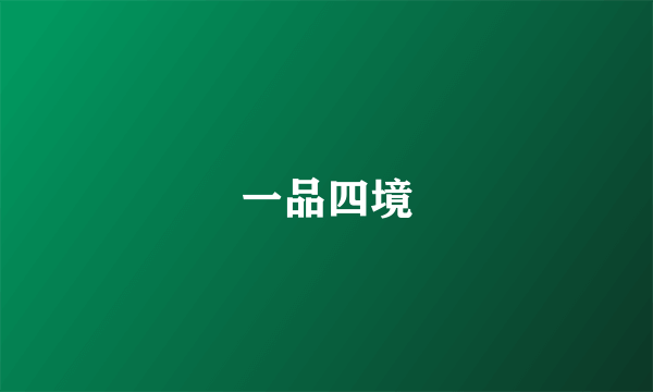 一品四境