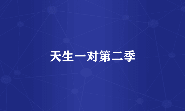 天生一对第二季