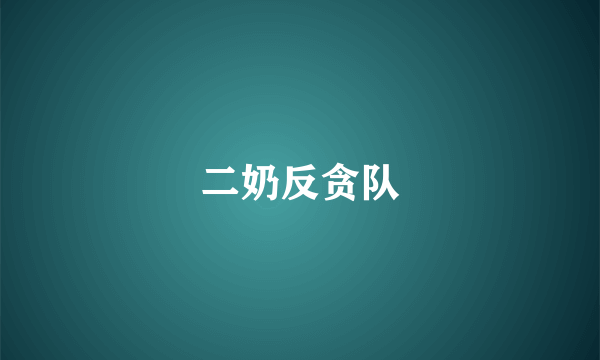 二奶反贪队