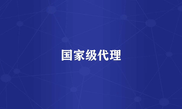 国家级代理