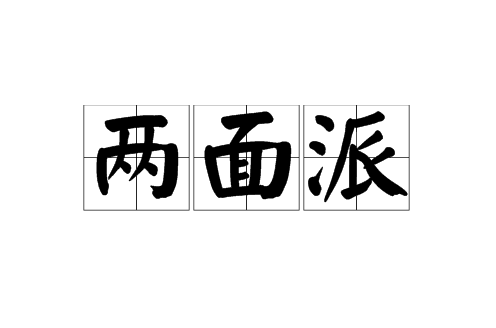 两面派（日常用语）